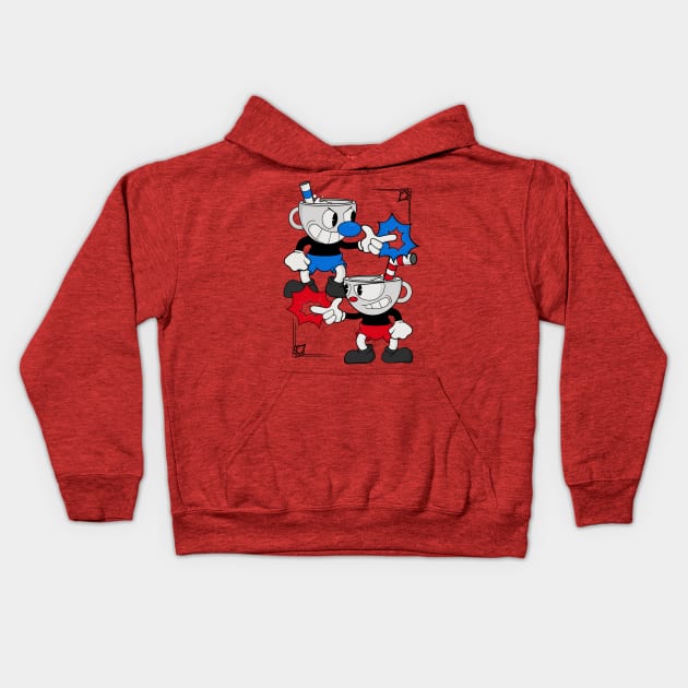 Cuphead Design - Colour Kids Hoodie by JCoulterArtist